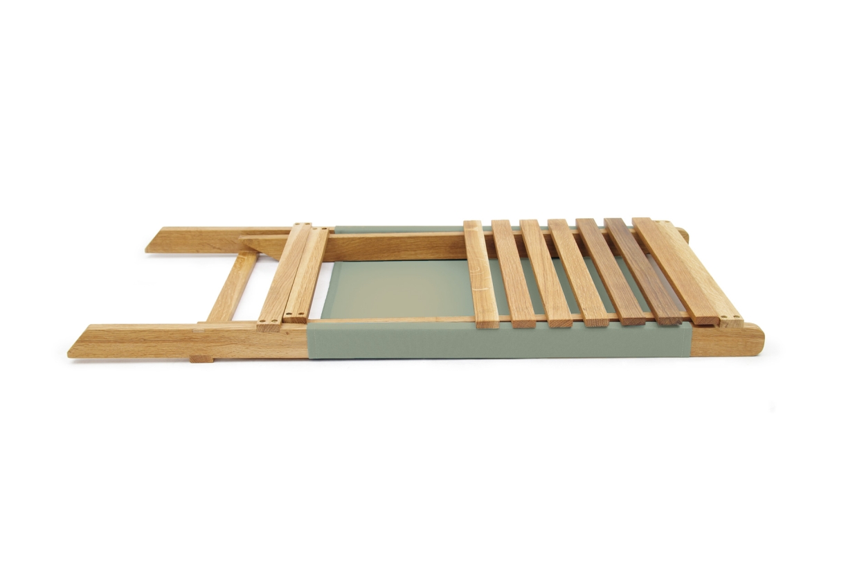 Futon Company Oak Deck Chair Olive Green