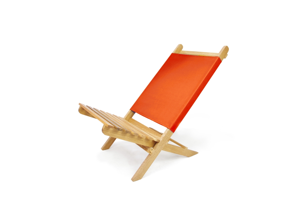 Futon Company Oak Deck Chair Terracotta