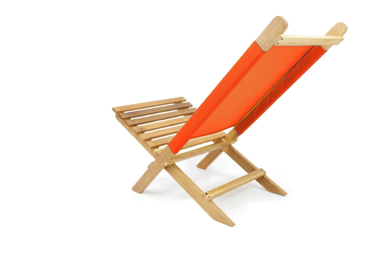 Futon Company Oak Deck Chair Terracotta