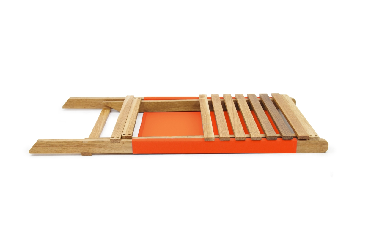 Futon Company Oak Deck Chair Terracotta
