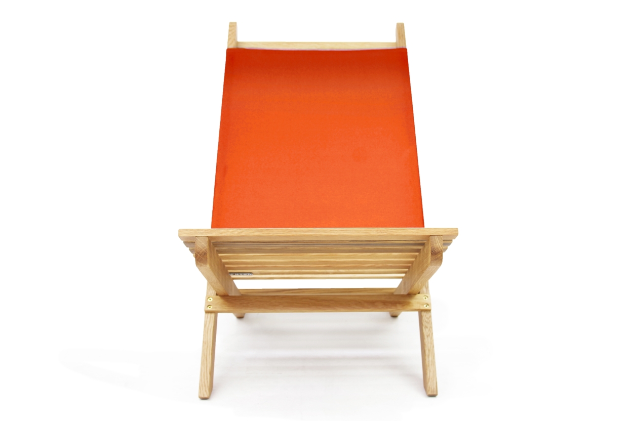Futon Company Oak Deck Chair Terracotta