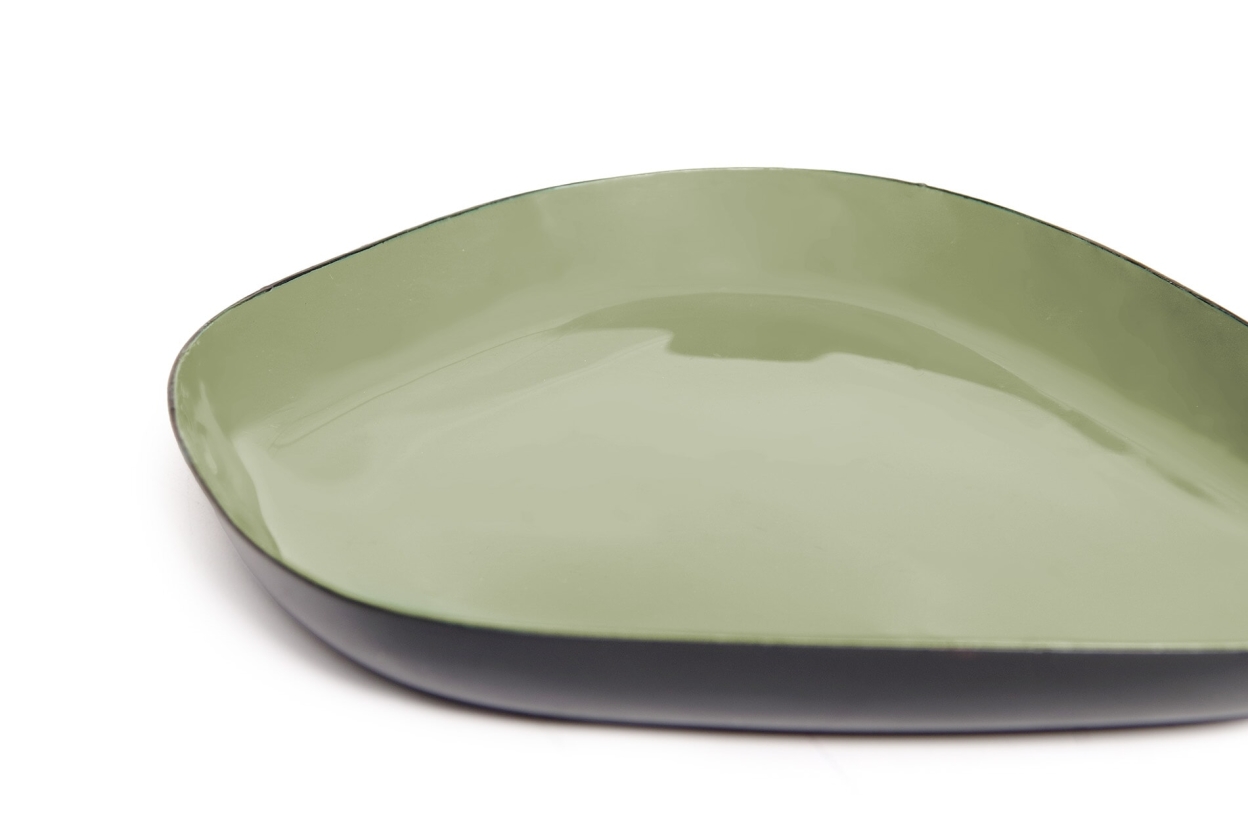 FC Enamel Mizu Tray Olive Green