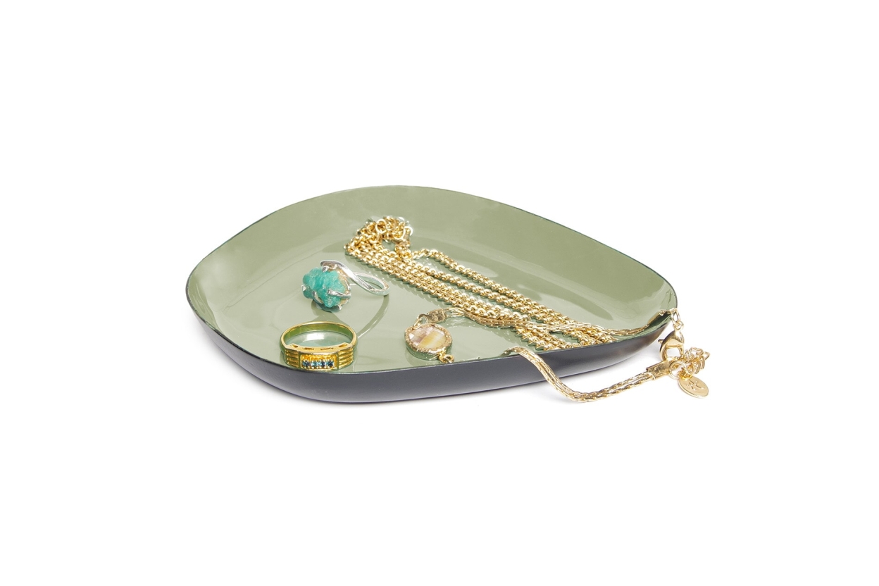FC Enamel Mizu Tray Olive Green