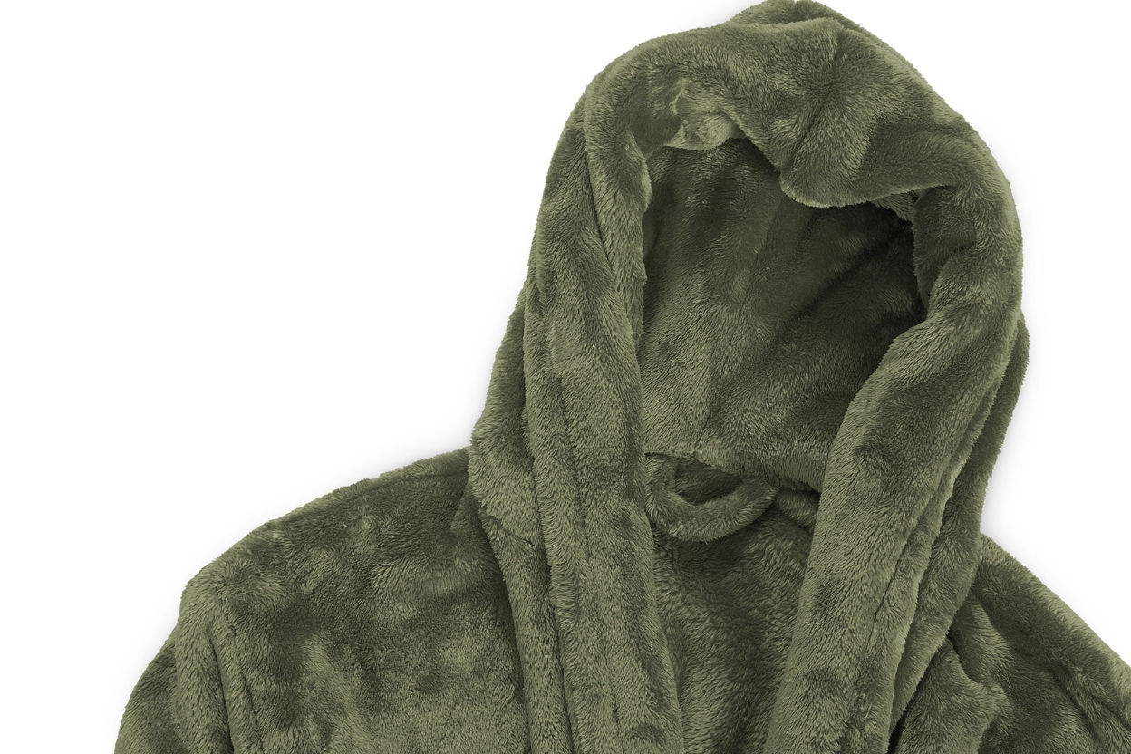 FC Deep Fleece Bathrobe Deep Olive