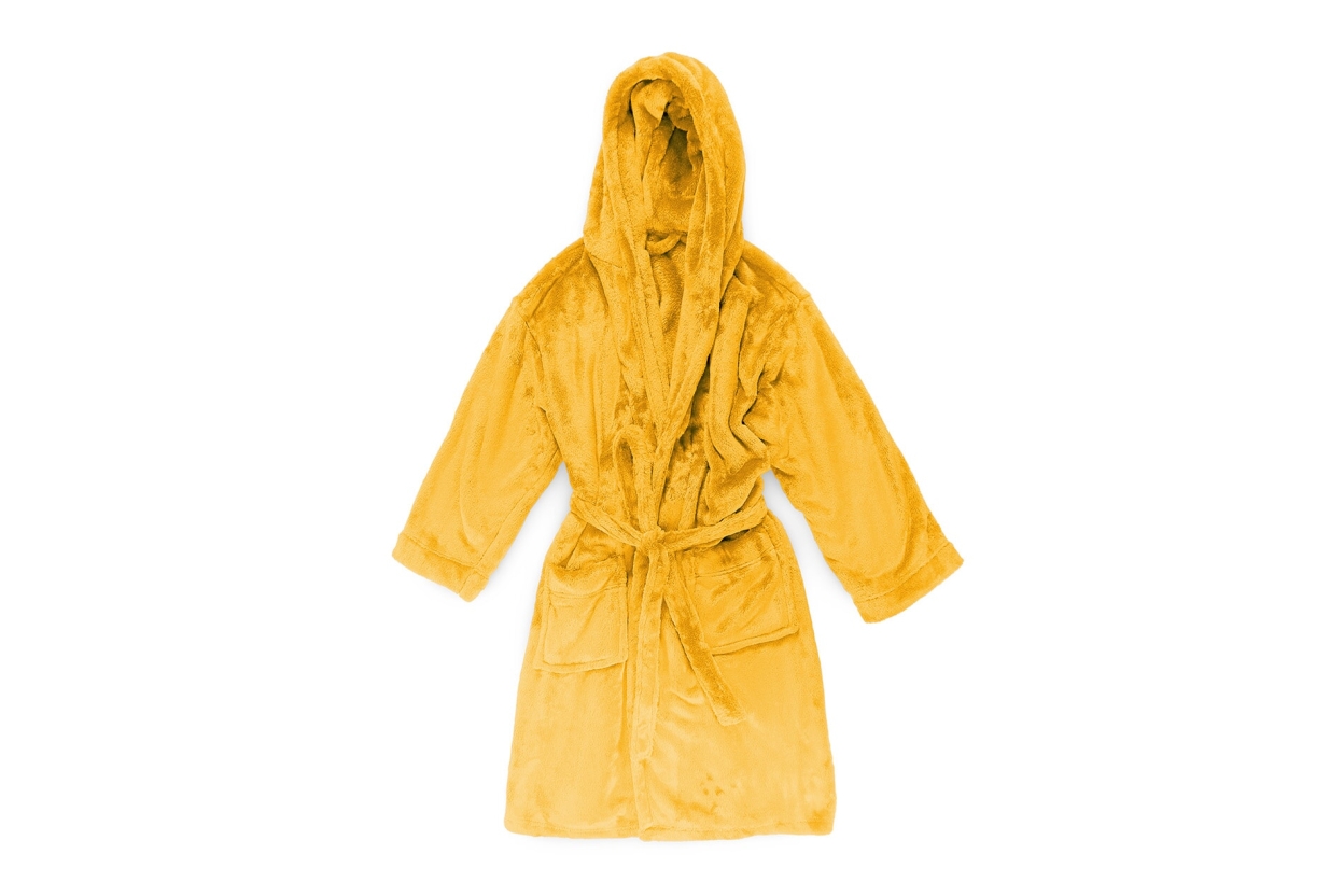 FC Deep Fleece Bathrobe Mimosa Yellow
