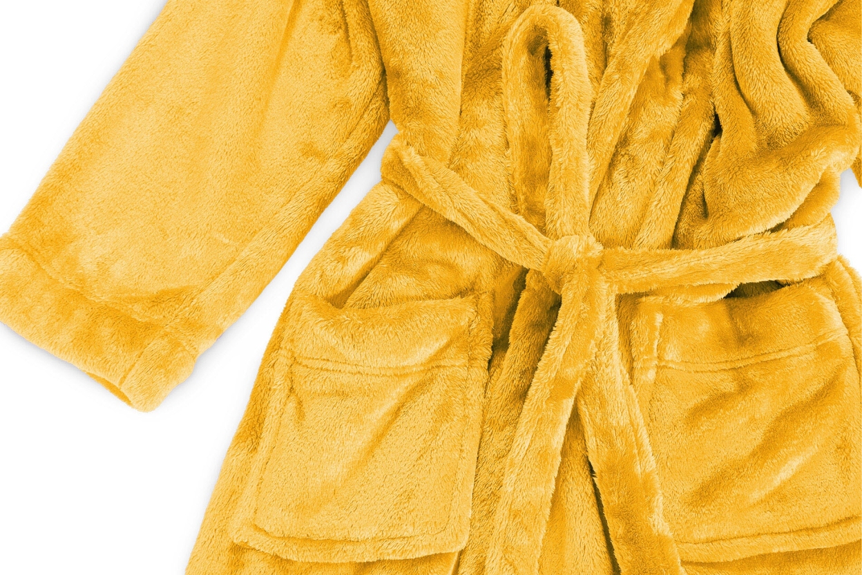 FC Deep Fleece Bathrobe Mimosa Yellow