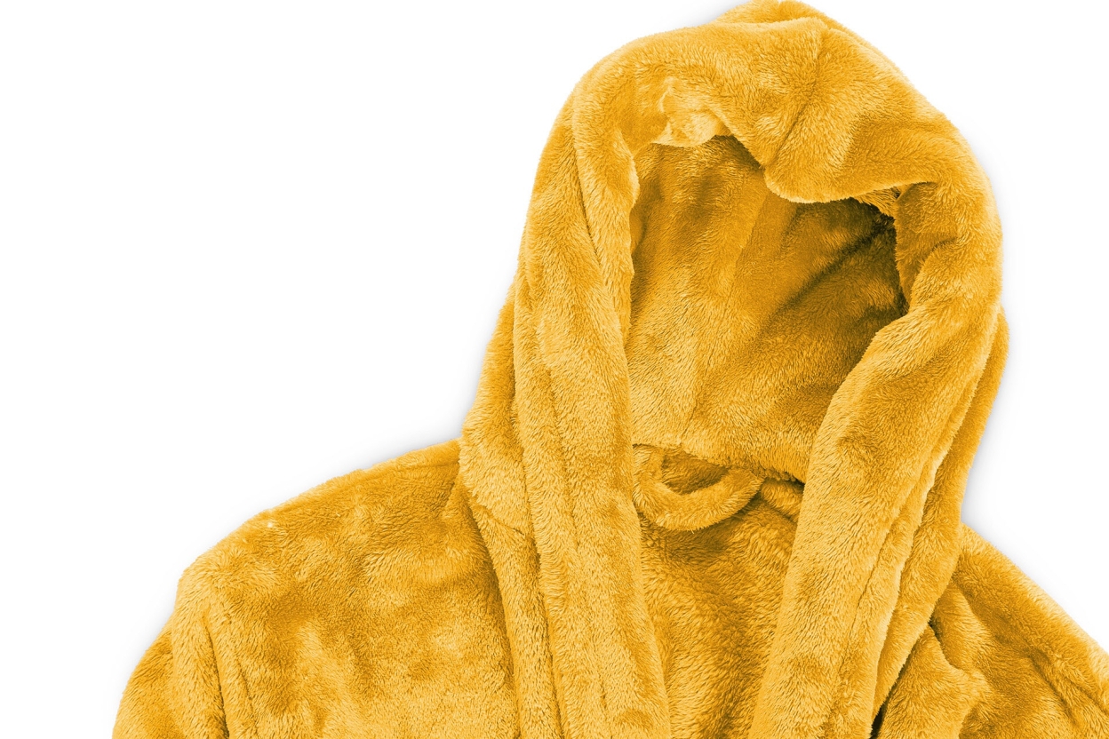FC Deep Fleece Bathrobe Mimosa Yellow