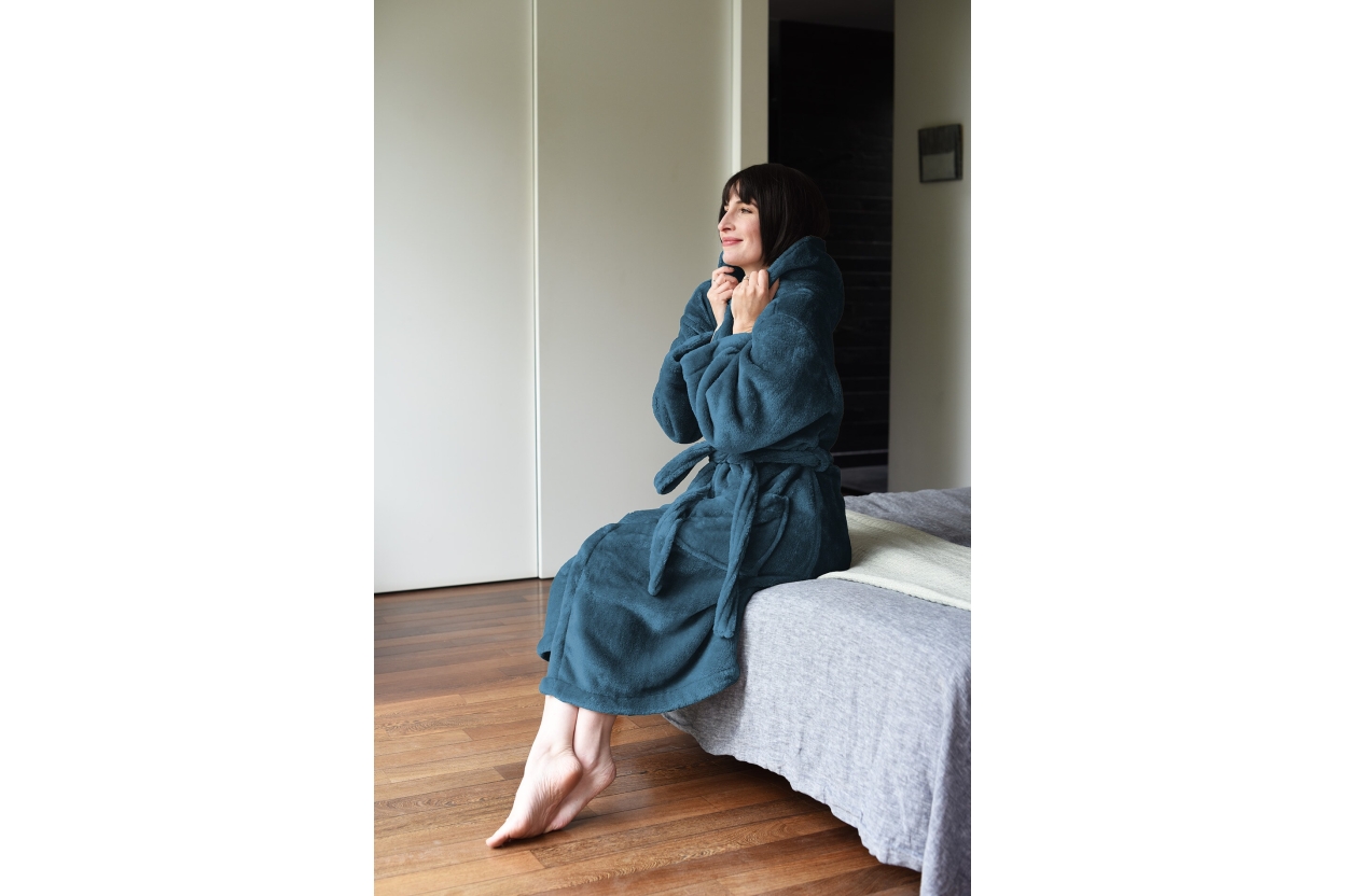 FC Deep Fleece Robe Legion Blue