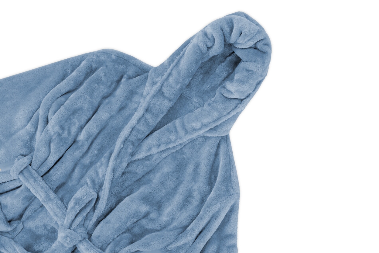 FC Deep Fleece Robe Soft Blue