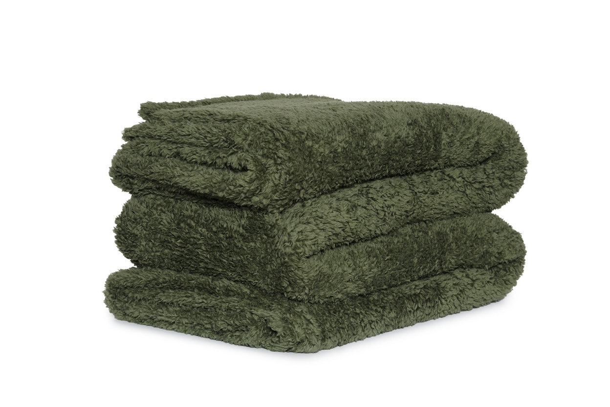 FC Sheepskin Bedspread Olive Green