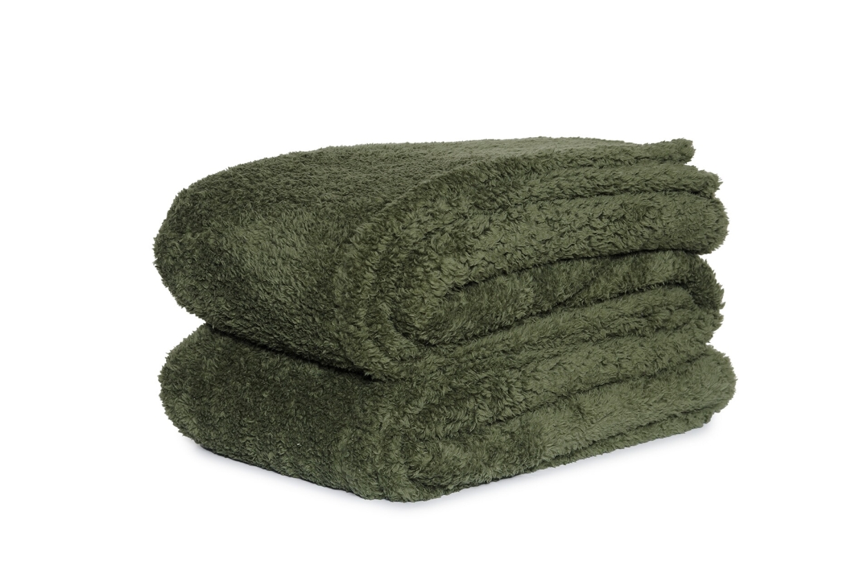 FC Sheepskin Bedspread Olive Green