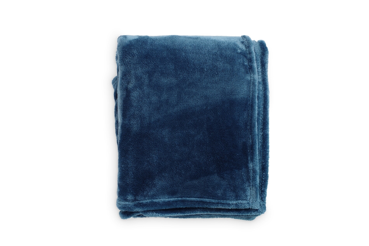 Deep Fleece Bedspread Legion Blue