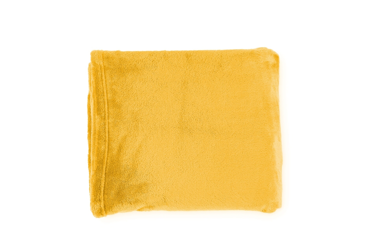 Deep Fleece Bedspread Mimosa Yellow