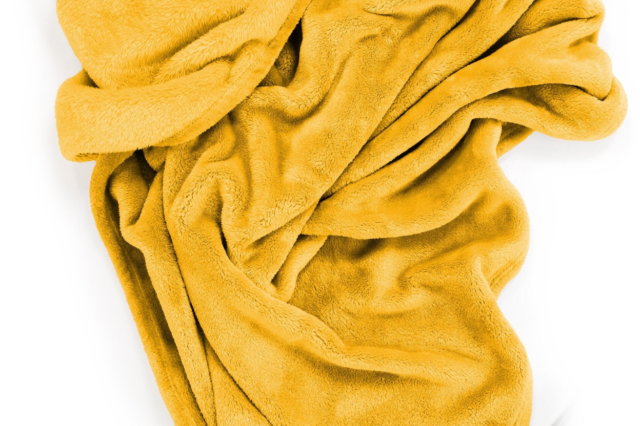 Deep Fleece Bedspread Mimosa Yellow