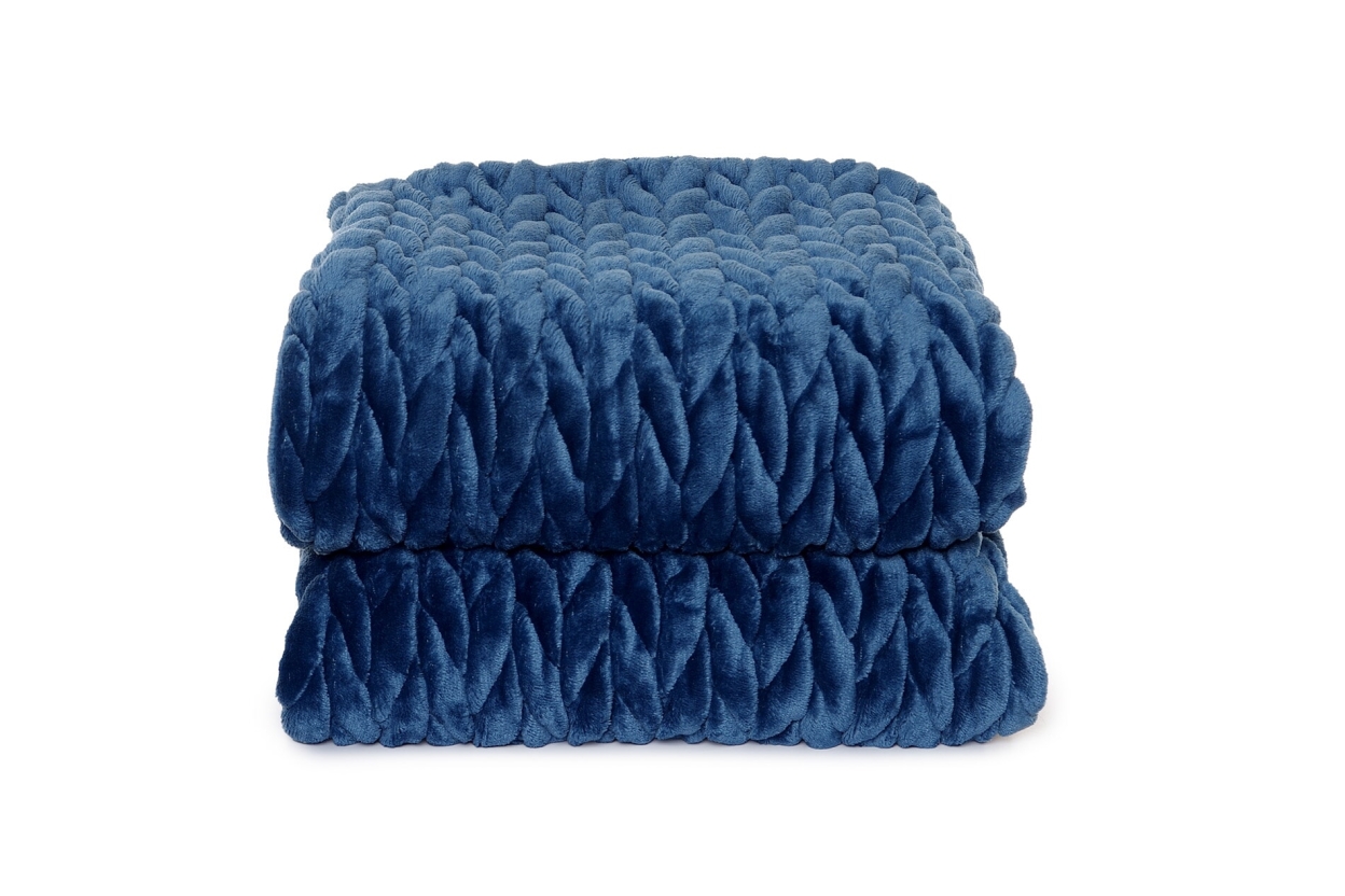 FC Chunky Braid Throw Legion Blue
