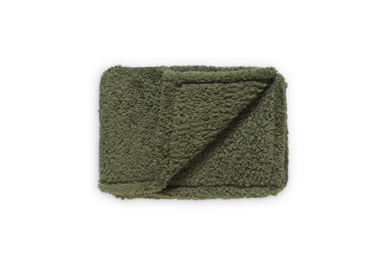 FC Sheepskin Bedspread Olive Green