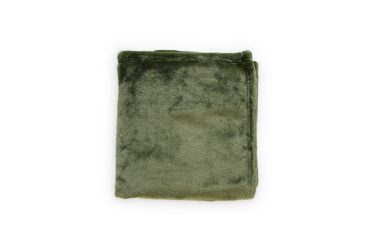 FC Deep Fleece Throw Deep Green