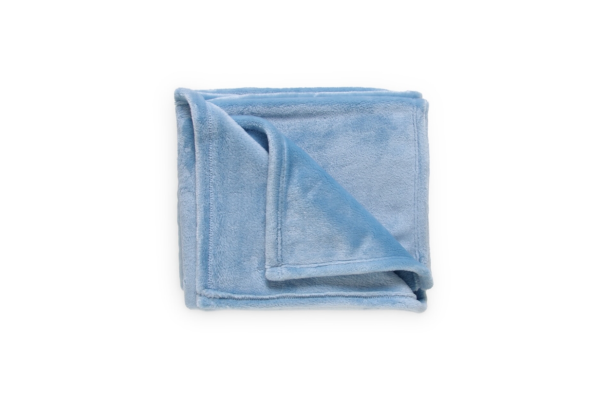FC Deep Fleece Throw Soft Blue Cbx