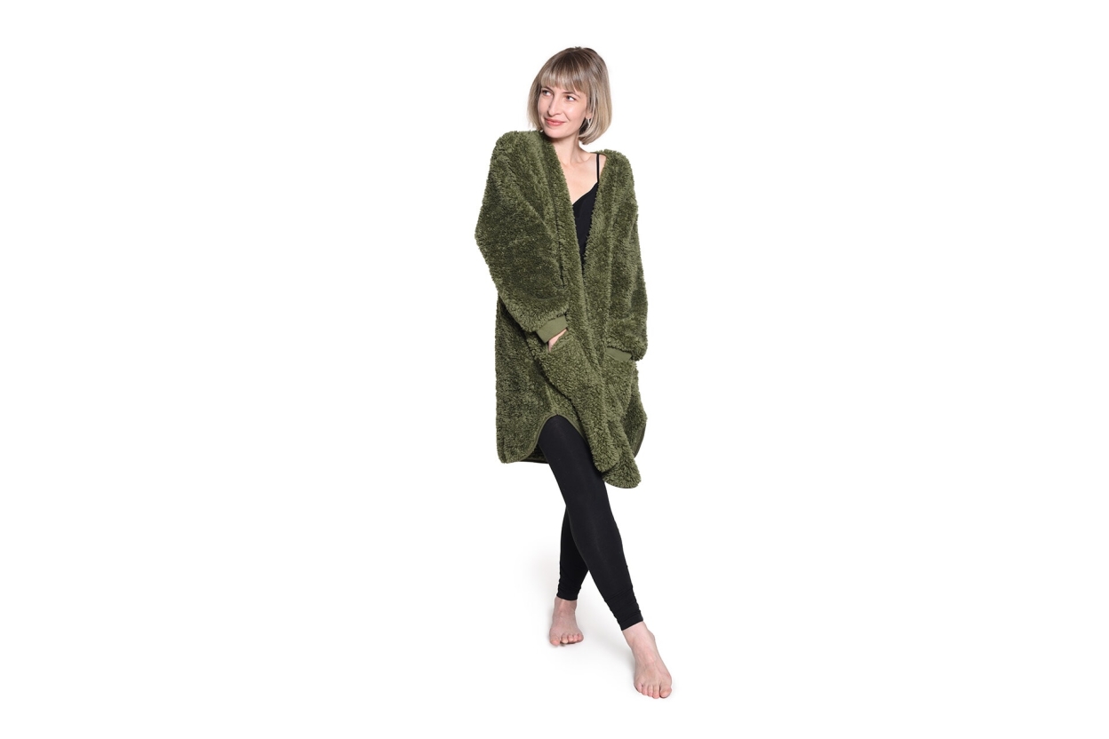 FC Sheepskin House Coat Olive