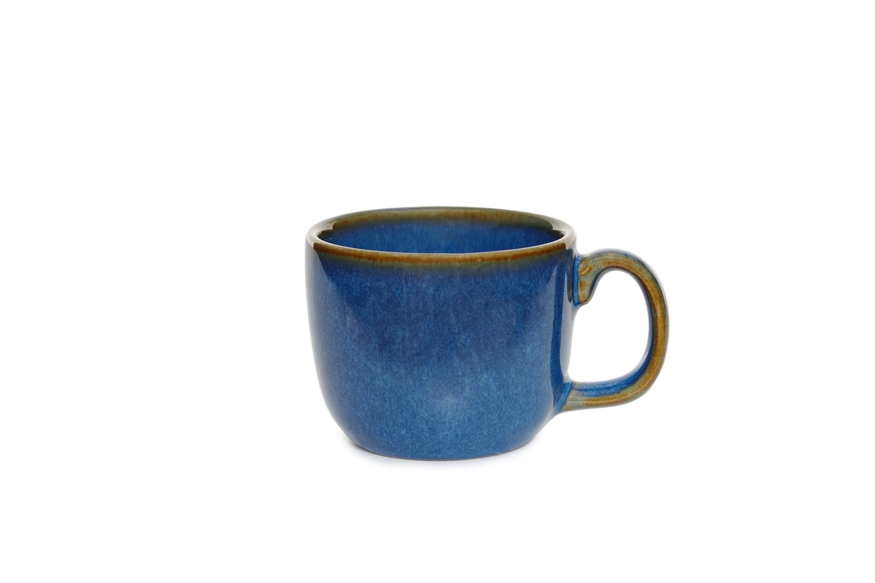 FC Reactive Glaze Espresso Cup Dark Blue