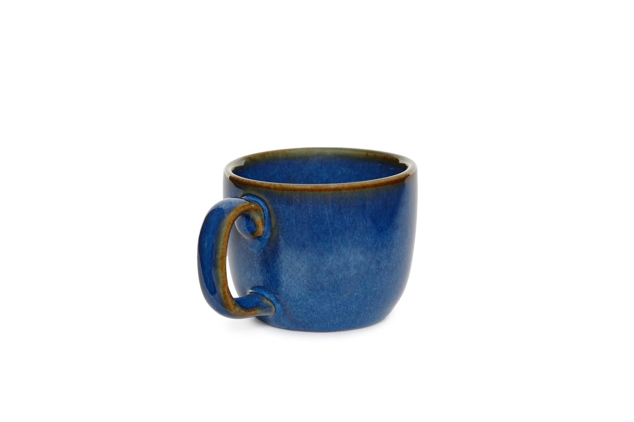 FC Reactive Glaze Espresso Cup Dark Blue