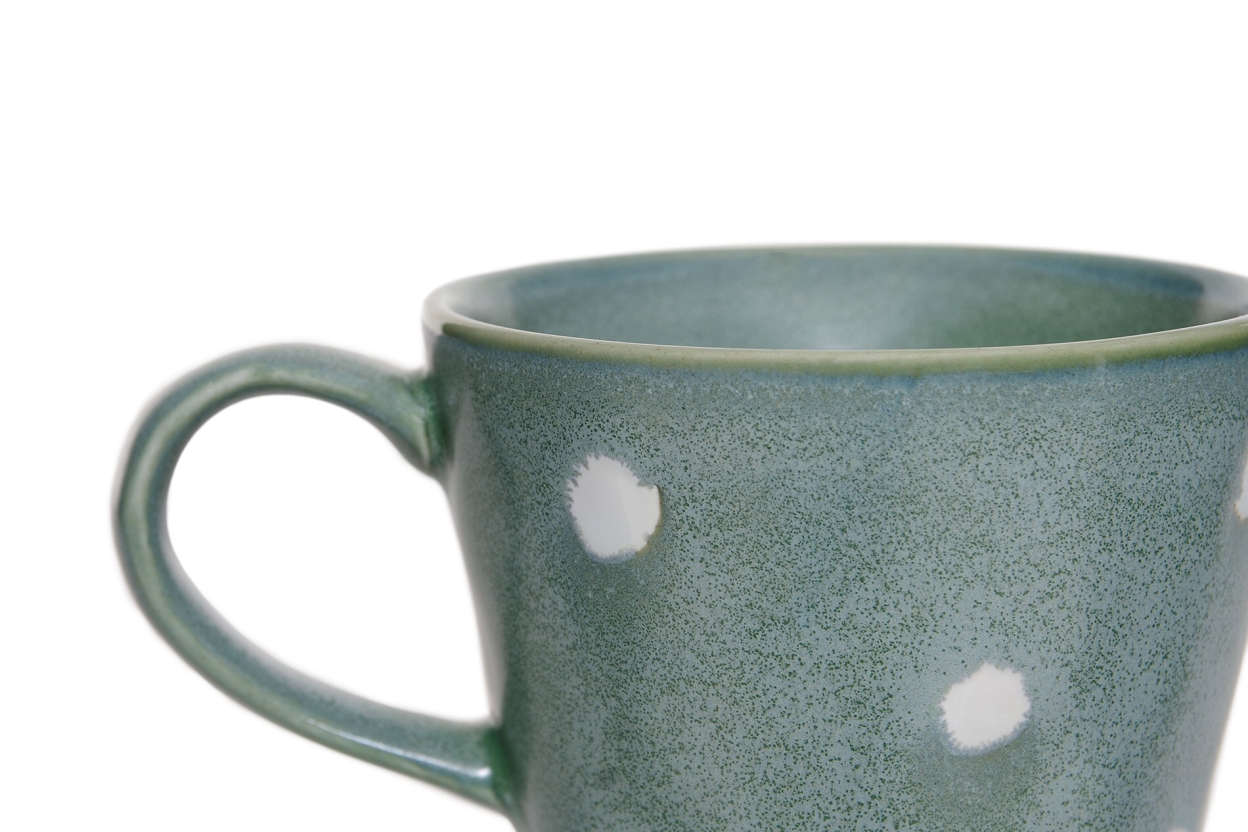 FC Reactive Glaze Tea Cup Green