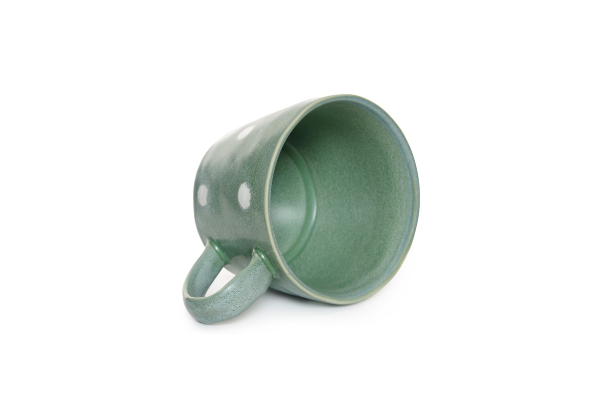 FC Reactive Glaze Tea Cup Green