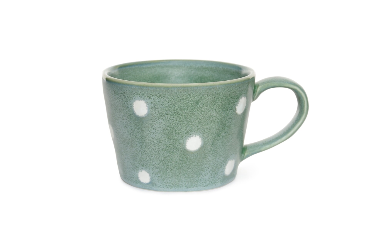 FC Reactive Glaze Tea Cup Green