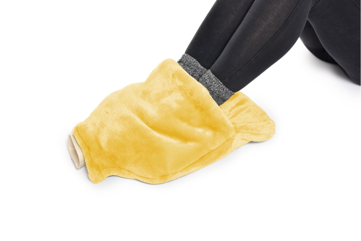 FC Deep Fleece Foot Warmer Hot Water Bottle Mimosa Yellow V