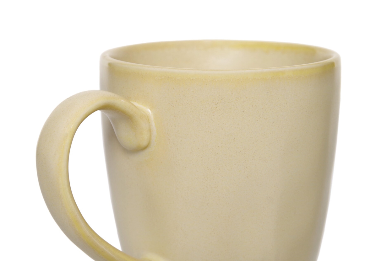 FC Reactive Glaze Cappuccino Mug Yellow