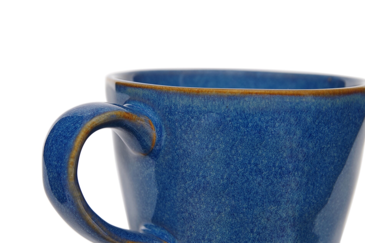 FC Reactive Glaze Tea Cup Blue