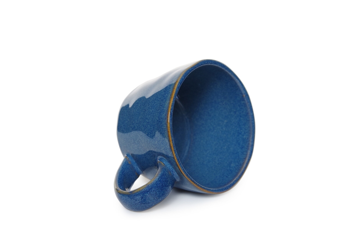 FC Reactive Glaze Tea Cup Blue