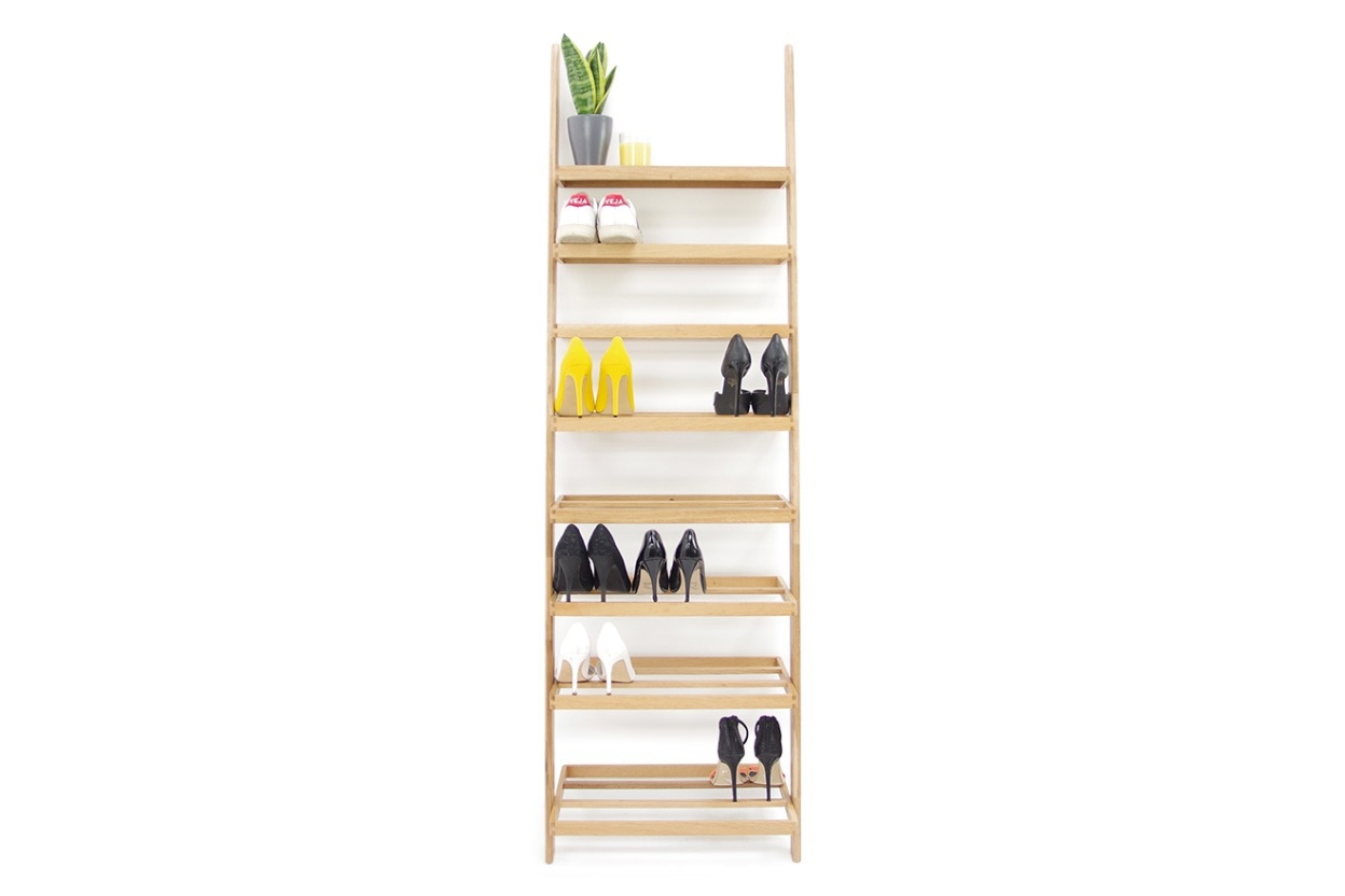 Leaning Ladder Shoe Rack