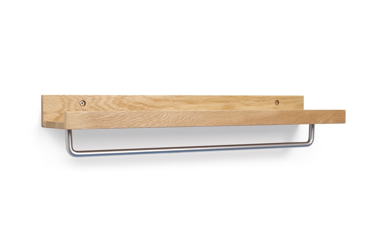 Oak Deep Rail With Hanging Bar Cm