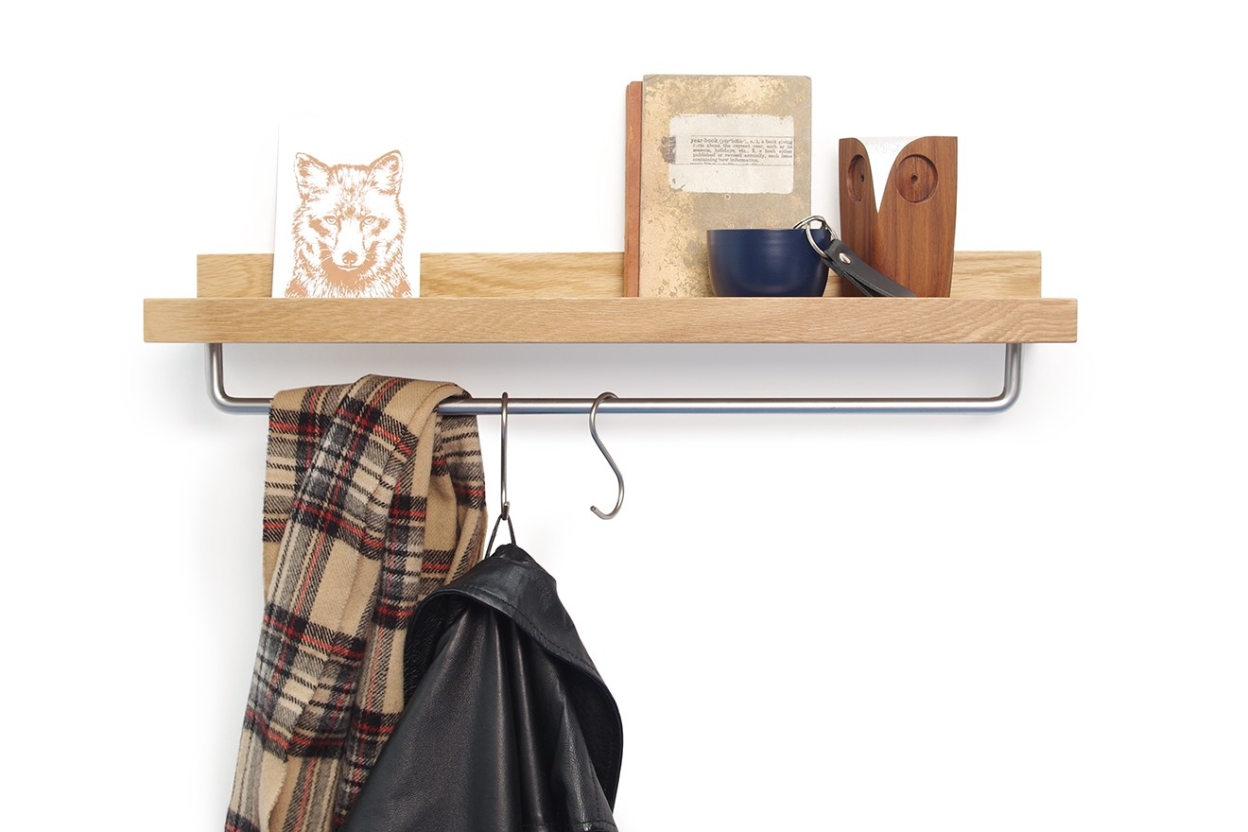 Oak Deep Rail With Hanging Bar Cm