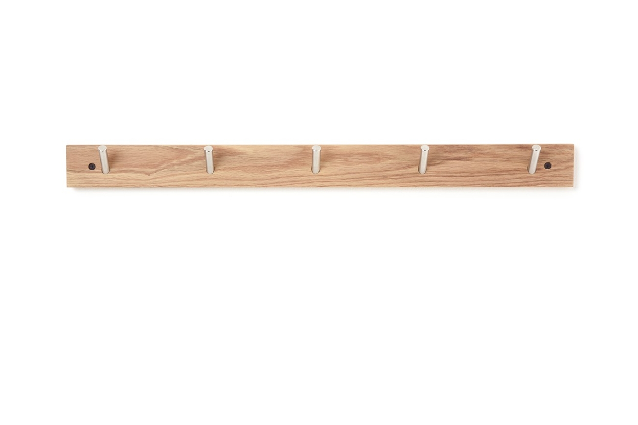 Oak Five Hook Rail