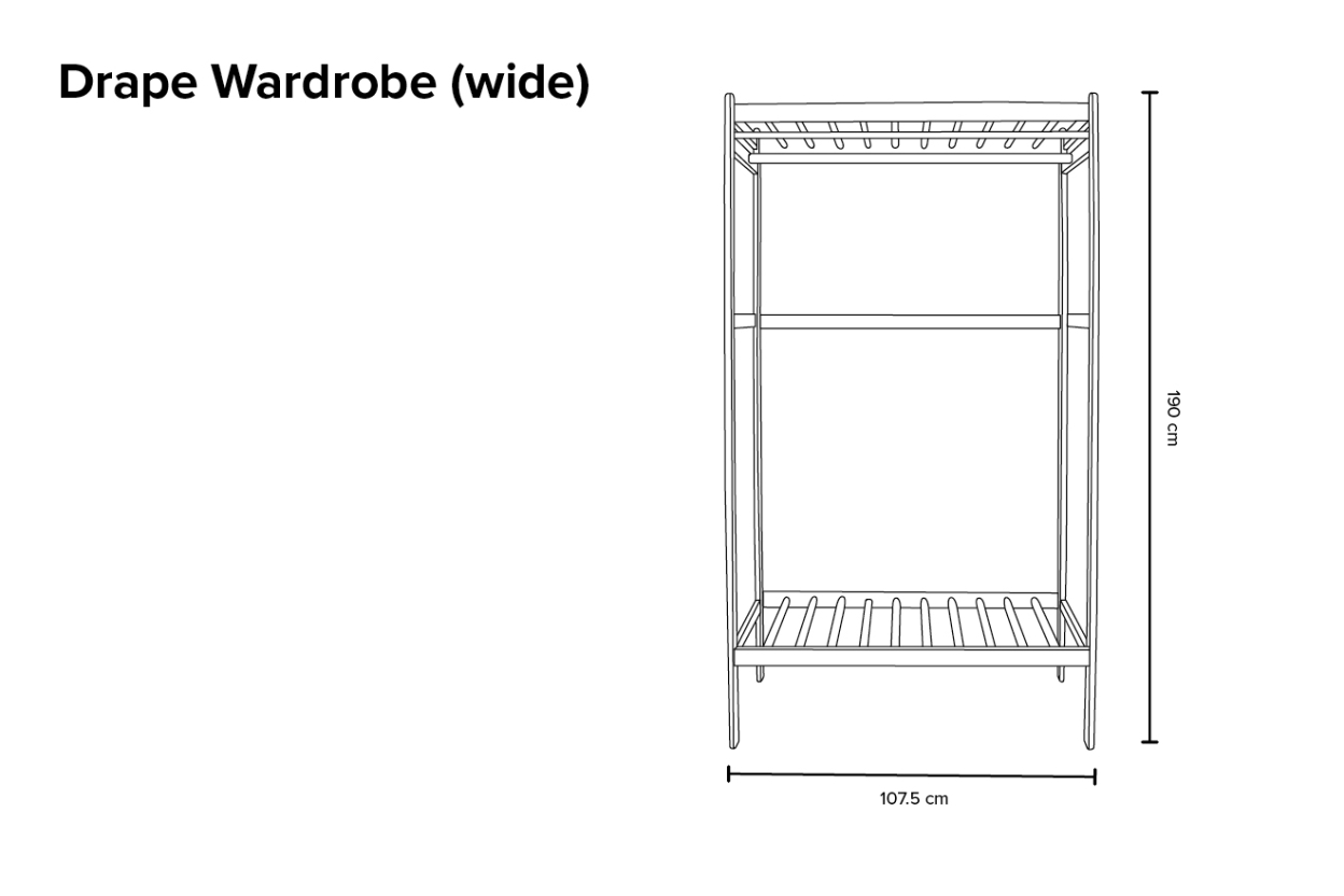 Drape Wardrobe Wide