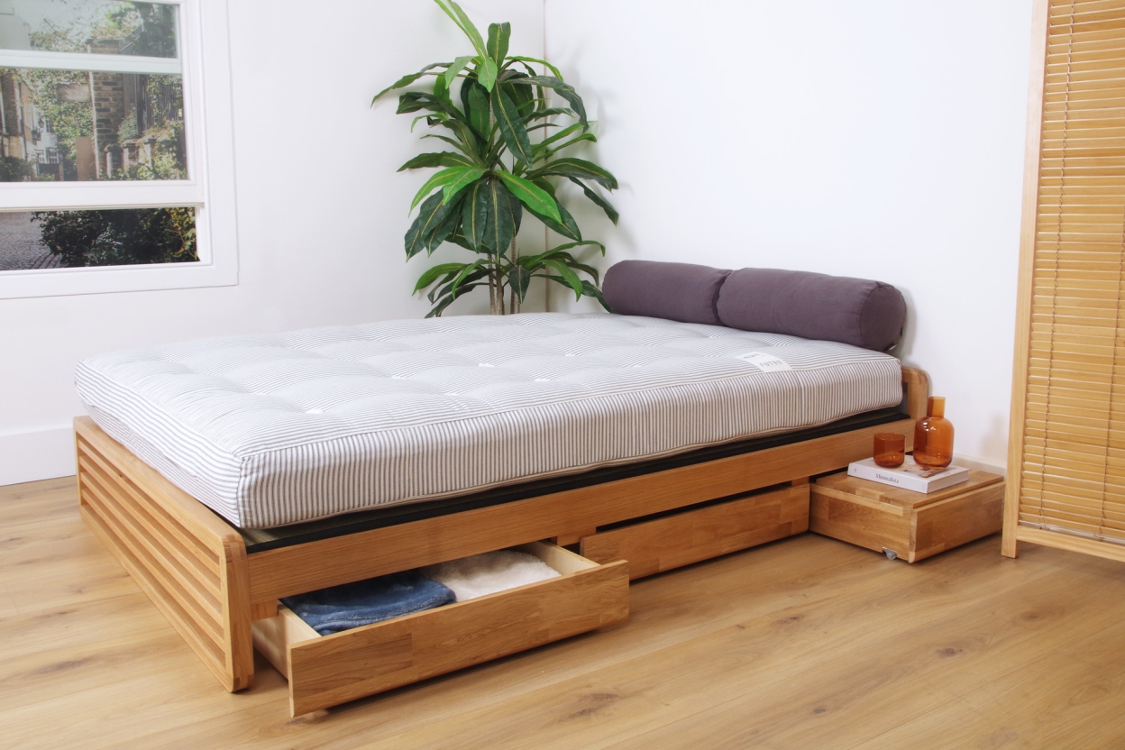 FC Oak Loop Storage Bed LF Ghr Tk