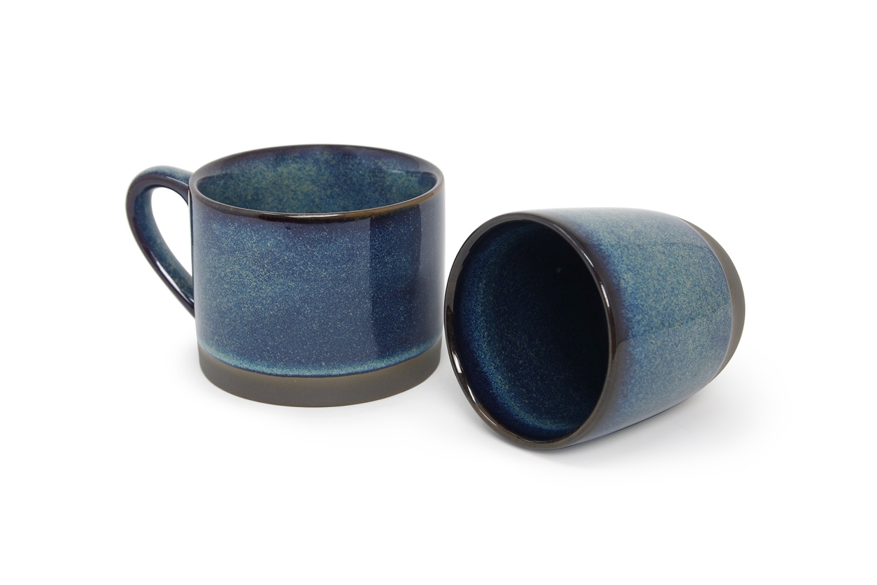 FC Dapple Glaze Tea Cup And Beaker Joo I