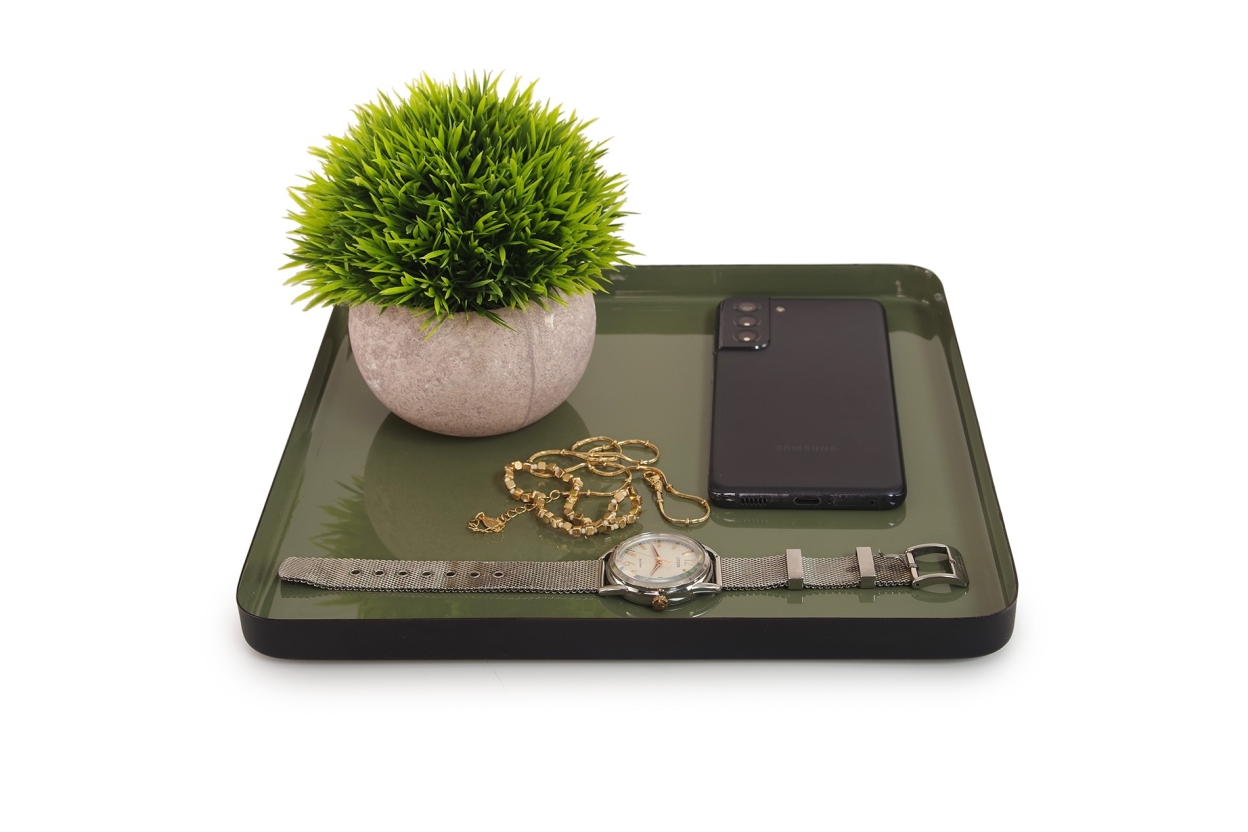 Square Enamel Tray - Medium