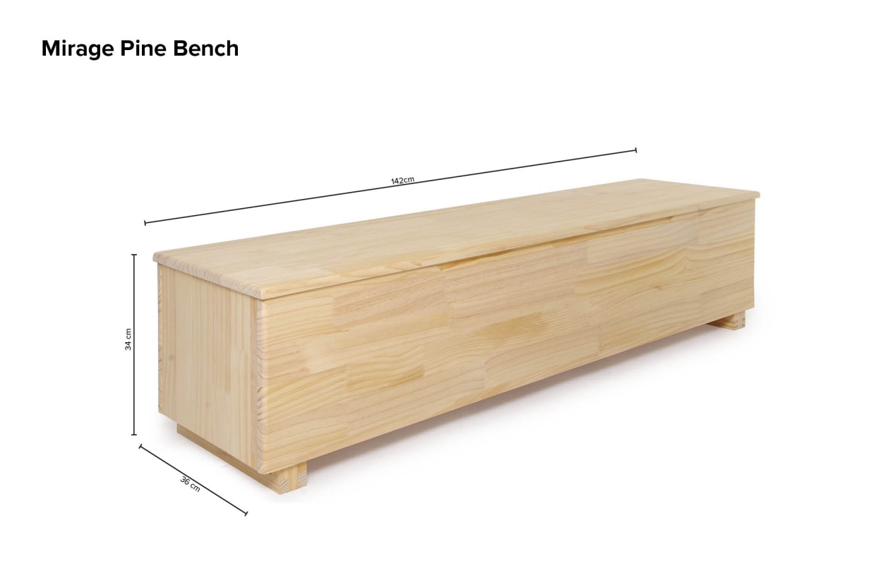Mirage Pine Bench