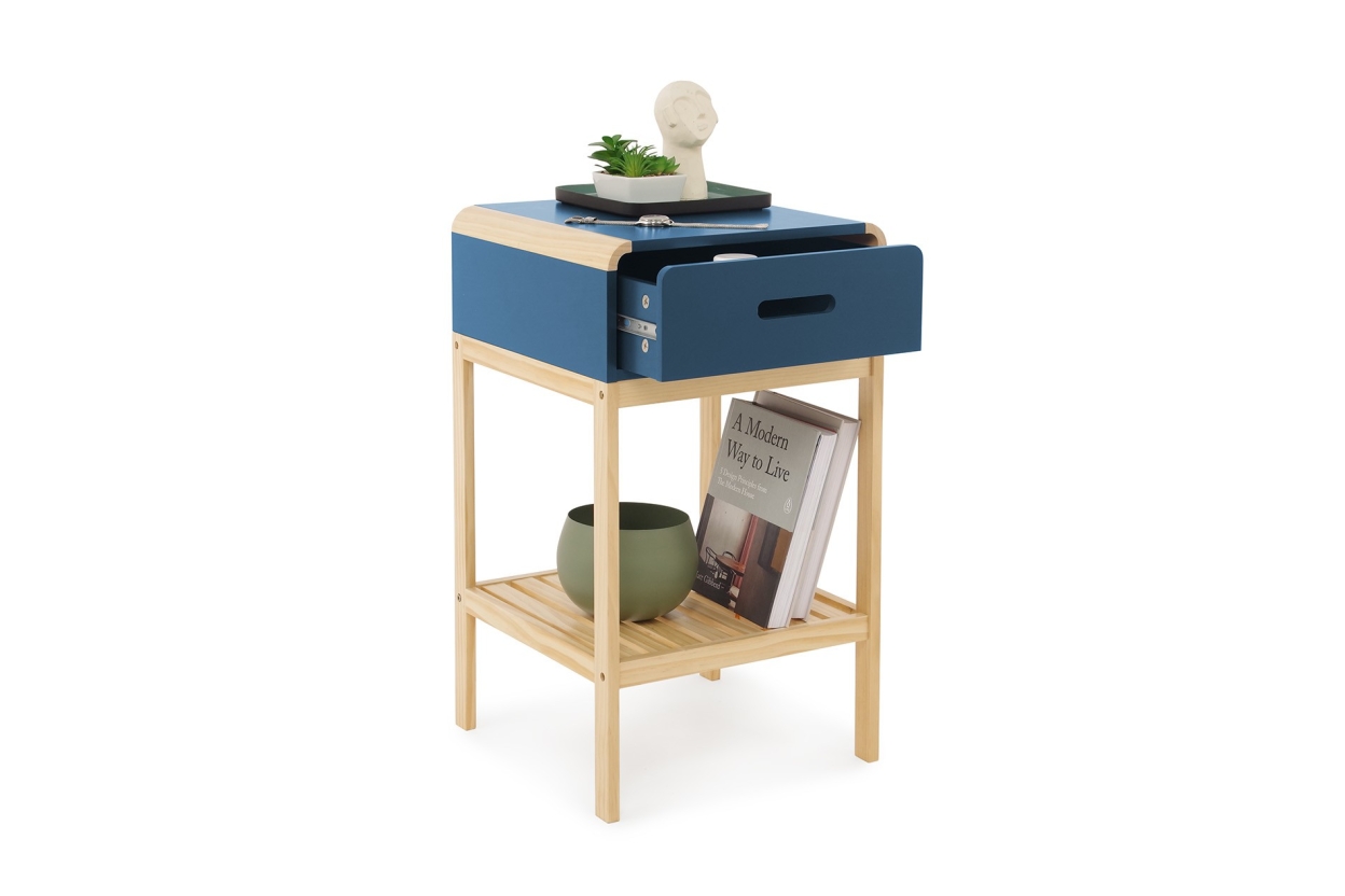 FC Hale Bedside Cabinet Blue