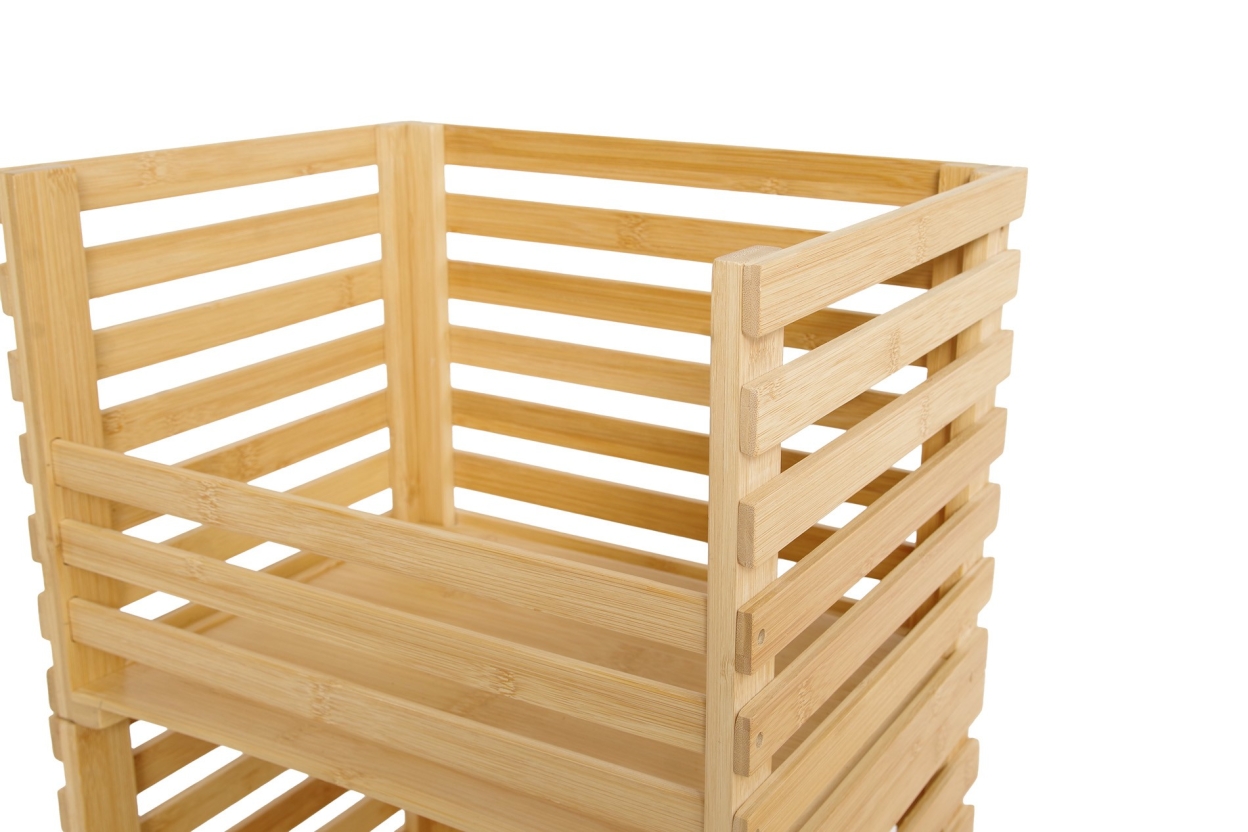 FC Hugo Stacking Bamboo Rolling Storage