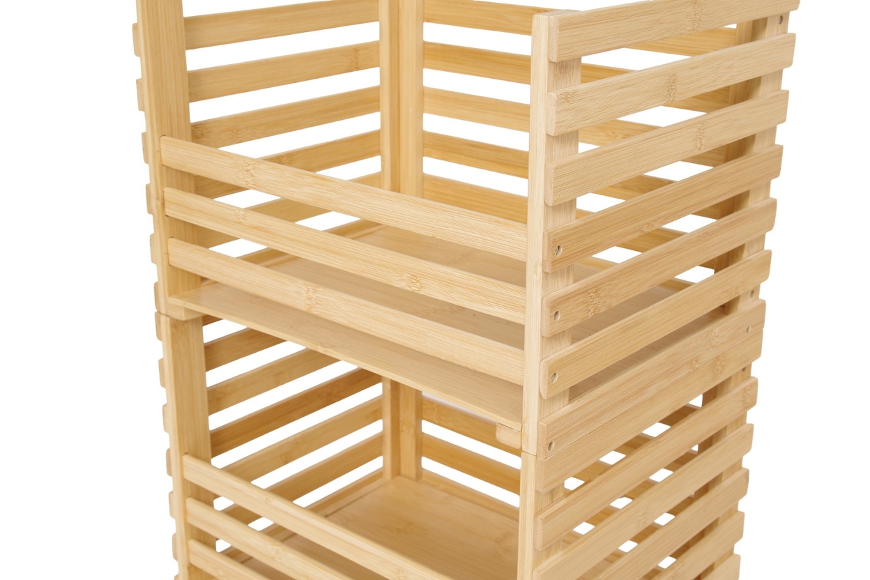 FC Hugo Stacking Bamboo Rolling Storage