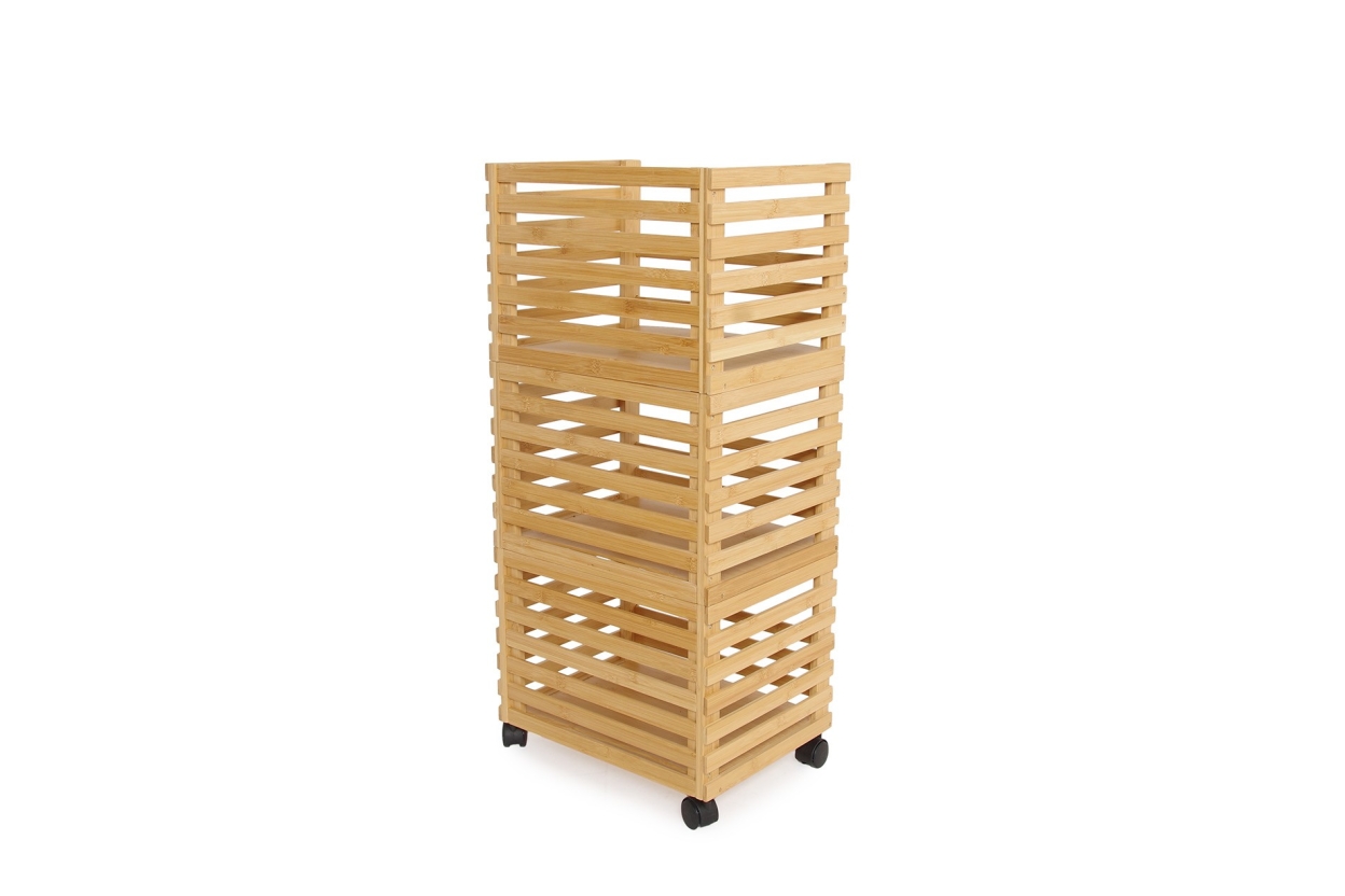 FC Hugo Stacking Bamboo Rolling Storage