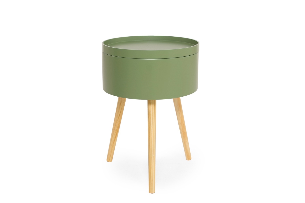 FC Tall Cache Table Olive Green