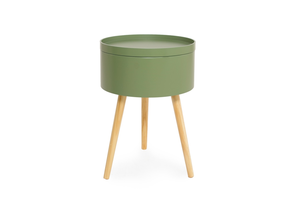 FC Tall Cache Table Olive Green