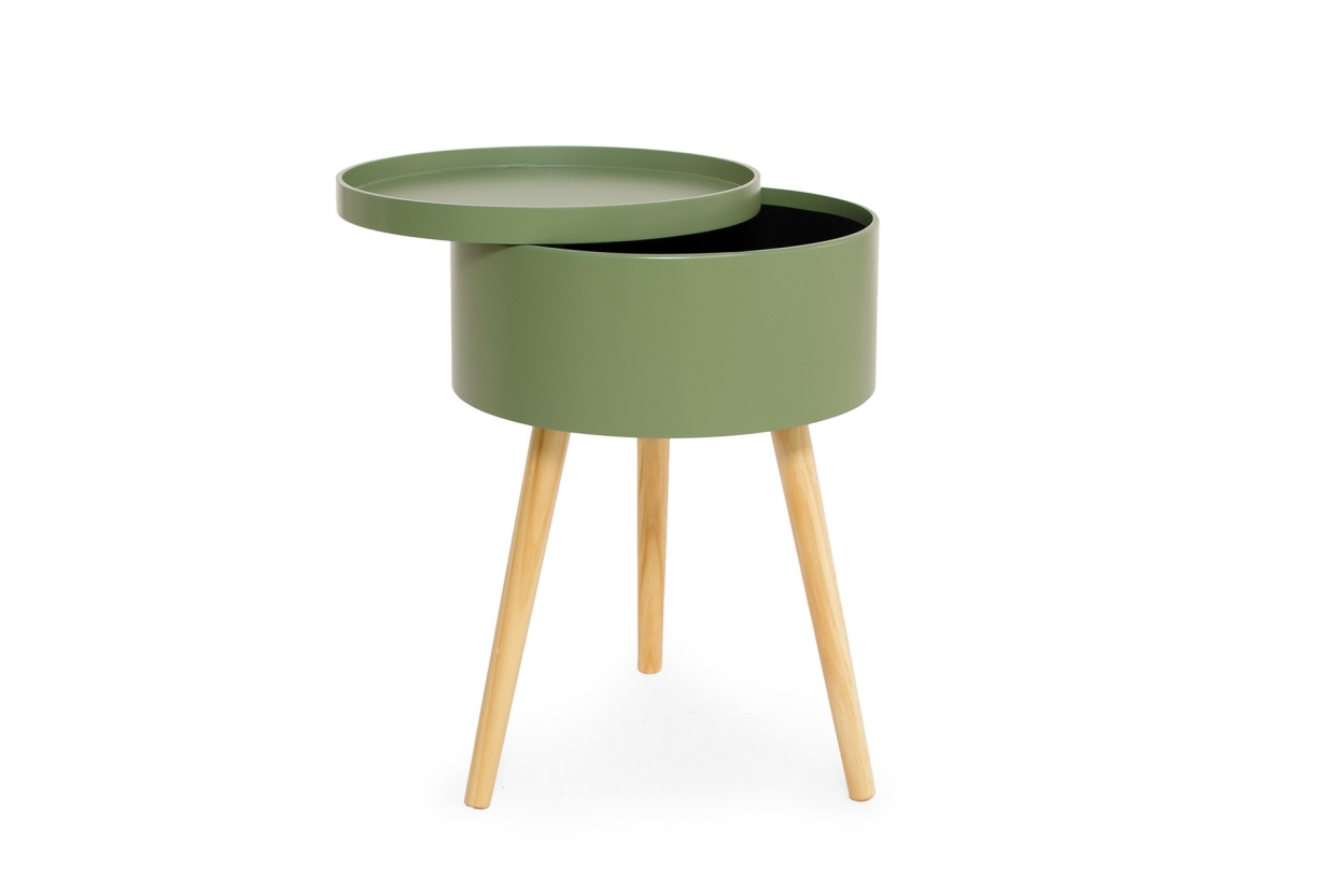 FC Tall Cache Table Olive Green