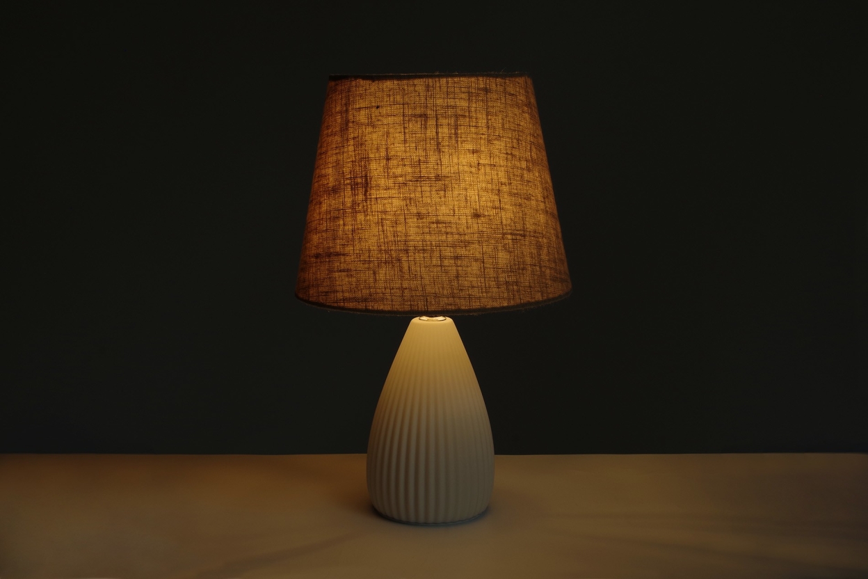 Grace Porcelain & Cotton Lamp Grace Porcelain & Cotton Lamp