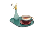 Mizu Enamel Tray - Large (Fir Green)